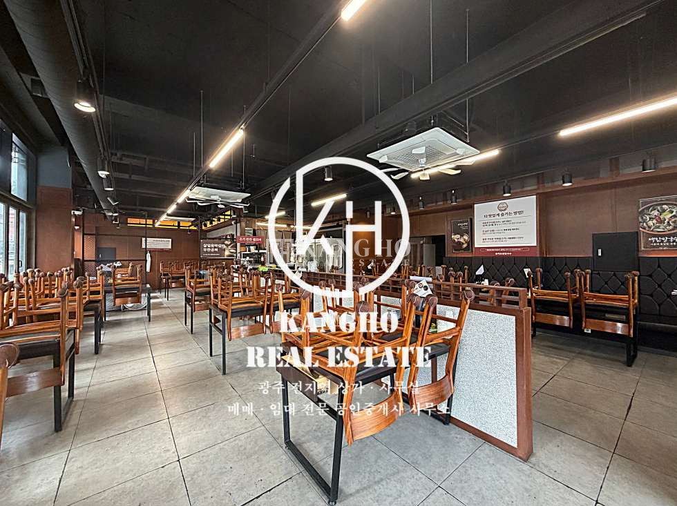 전남광주 광산구 장덕동 [장덕동상가임대] 장덕먹자초입 식당임대, 점심저녁유동활발, 코너상가로 노출도좋음, 시설완비, 권협의 월세 매물번호 102738 사진 2