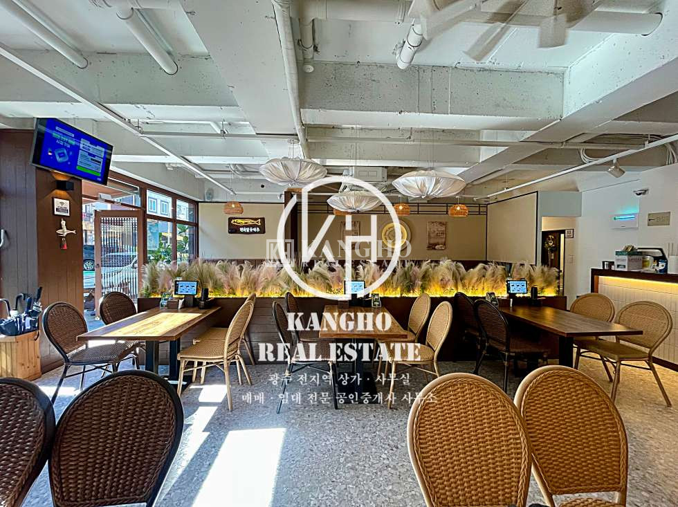 전남광주 광산구 장덕동 KangHo l 내부사진有, 장덕먹자골목, 식당시설완비, 모든업종가능 월세 매물번호 42188 사진 1