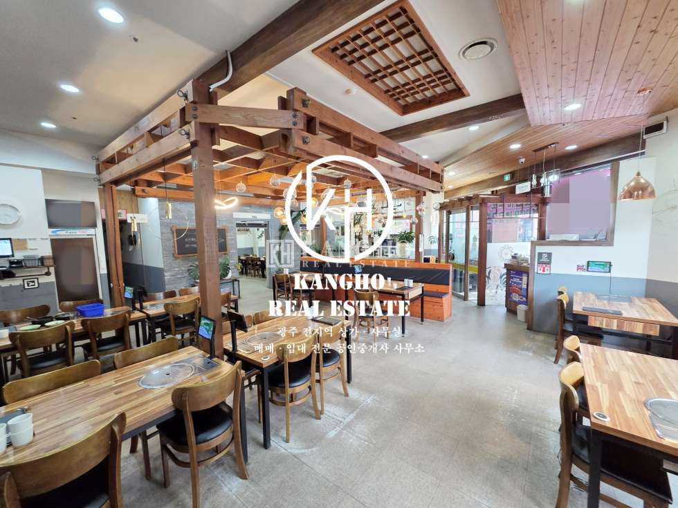 전남광주 광산구 쌍암동 [쌍암동 상가 임대] 음식점양도・식자재마트인근・도로변1층・코너자리・내부깔끔 월세 매물번호 111181 사진 4