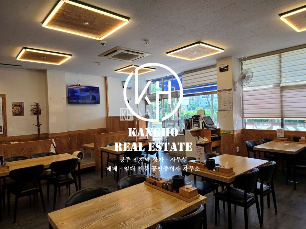 전남광주 서구 동천동 동천동 통계청 천변위치 메인도로변 식당&요식업 상가임대! 월세 매물번호 292377 사진 2