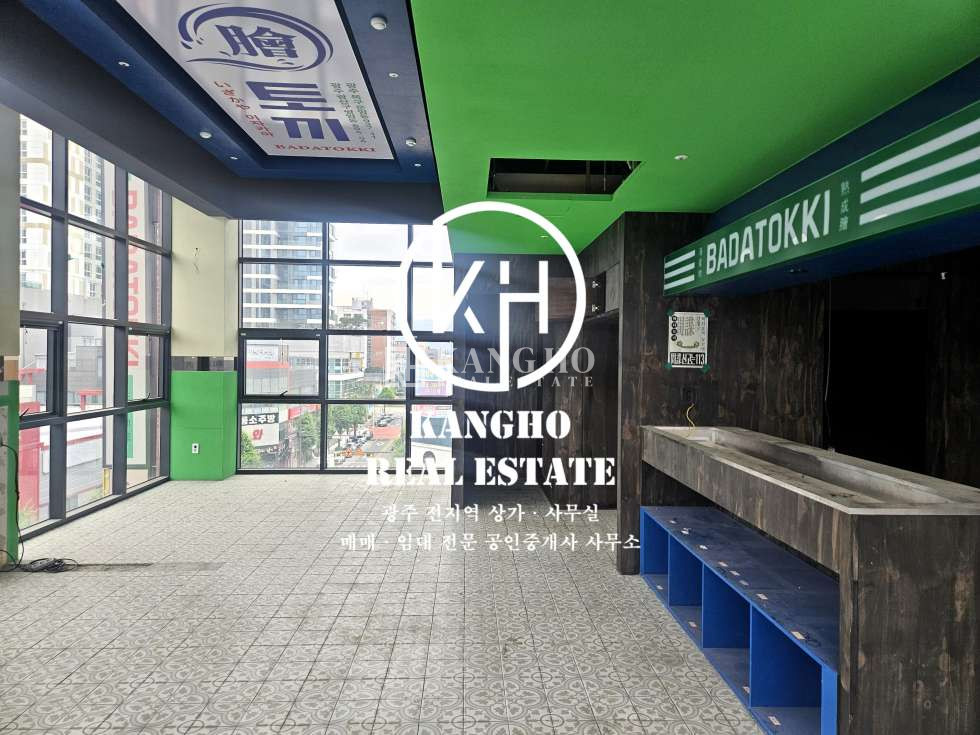 전남광주 광산구 쌍암동 [첨단 쌍암동 상가 임대]공실상가｜코너위치 업종제한없음 테라스별도 노출도최상 월세 매물번호 33280 사진 1