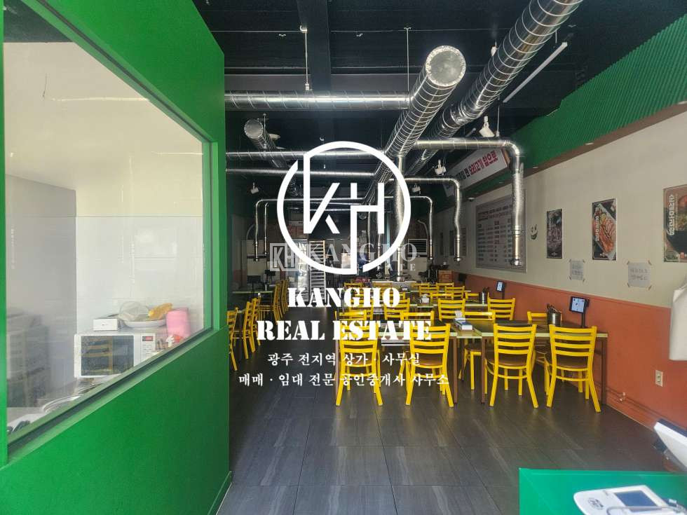 전남광주 광산구 월계동 첨단 물나이트 사거리 메인상권에 위치한 식당임대! 식당 고기 호프등 각종요식업 추천! 월세 매물번호 185560 사진 1