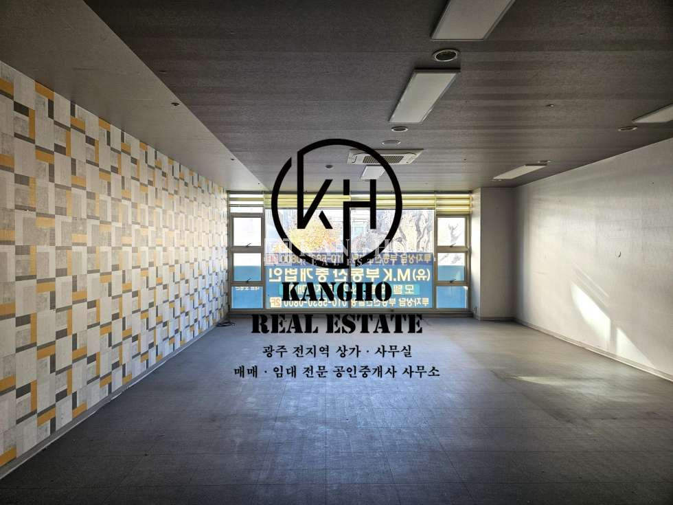 전남광주 서구 치평동 치평동 상무역 대로변 코너건물 2층 공실 상가임대! 도로변노출도최상! 월세 매물번호 80772 사진 1