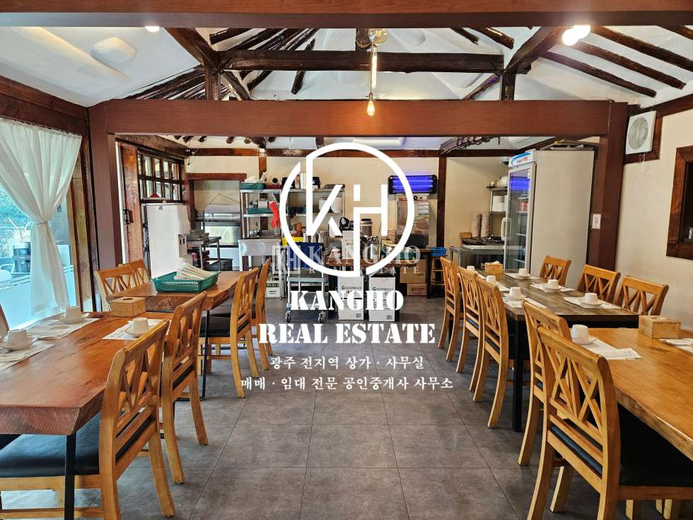 전남광주 동구 지산동 지산동 농장다리 부근 한옥스타일의 마당있는 상가임대! 내부인테리어 깔끔! 월세 매물번호 78655 사진 3