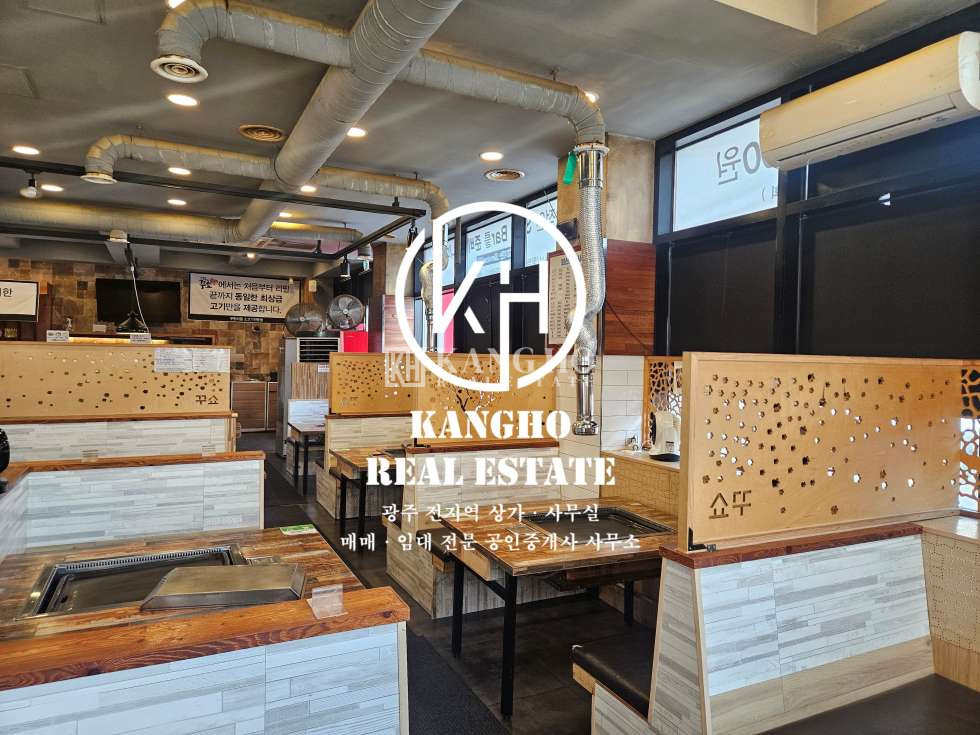 전남광주 광산구 수완동 수완동 수완지구 지구대 건너편 먹자골목 중심에 위치한 식당 임대! 월세 매물번호 10718 사진 3