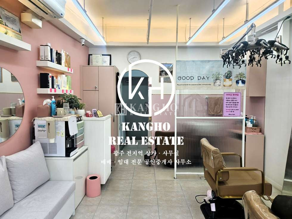 전남광주 광산구 수완동 수완지구대 건너편에 위치한 내부시설 전부 갖춰진 1인 미용실 임대! 월세 매물번호 77568 사진 2