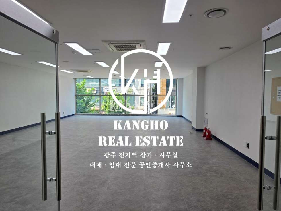 전남광주 서구 치평동 테라스가든동 치평동 상무 광명메이루즈 공실 상가임대! 내부깔끔 시스템에어컨완비 월세 매물번호 81223 사진 2