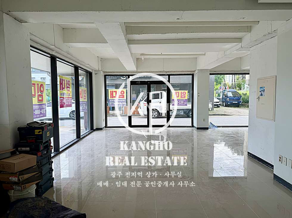 전남광주 광산구 하남동 KangHo l 내부사진有, 현공실, 공영주차장 바로옆, 천장・바딕완비, 모든업종가능 월세 매물번호 76387 사진 5