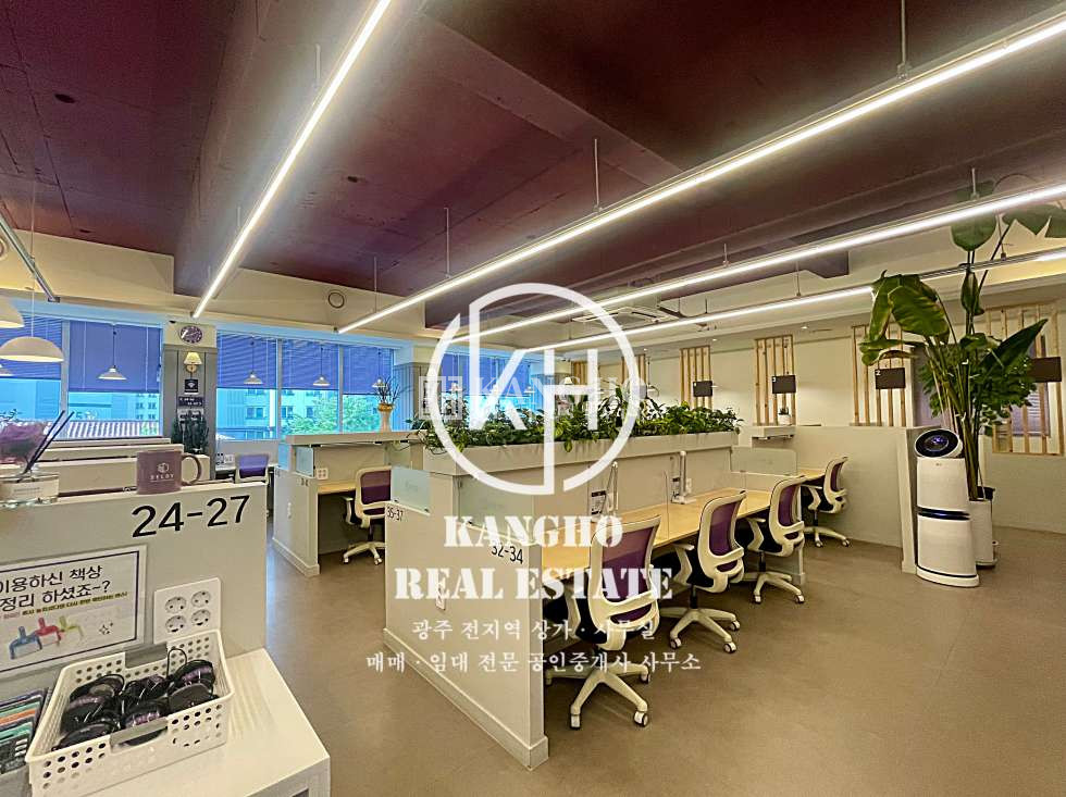전남광주 광산구 장덕동 KangHo l 내부사진有, 아파트 인근, 학원밀집, 스터디카페 양도양수 월세 매물번호 55818 사진 1