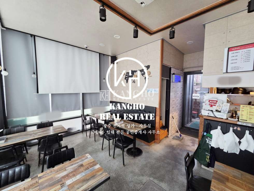전남광주 광산구 운남동 [운남동 상가 임대] 요식업・배달업・대단지아파트인근・도로변1층・내부깔금 월세 매물번호 86190 사진 4