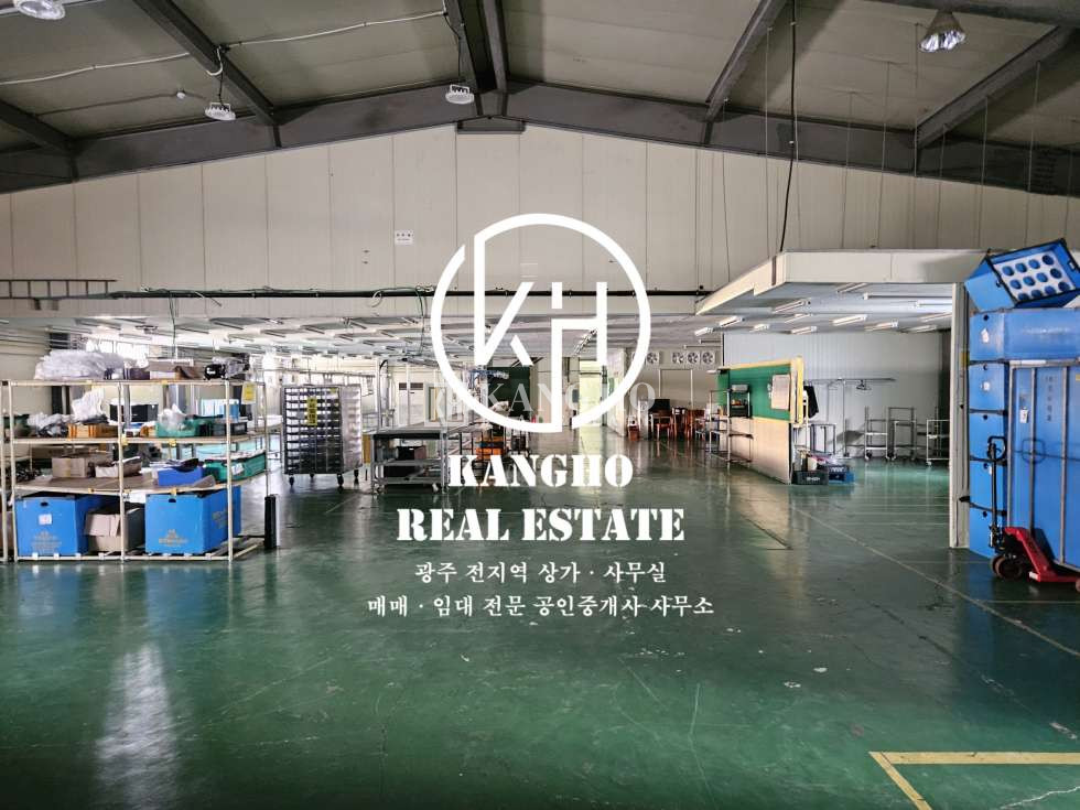 전남광주 광산구 옥동 가동 평동공단에 위치한 층고4M -8 화물엘레베이터설치!공장창고임대! 월세 매물번호 81211 사진 1