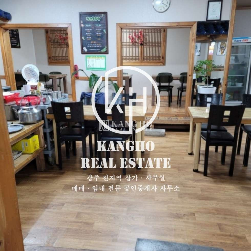 전남광주 서구 화정동 화정동상가임대 시설비약간있음, 식당성업중 월세 매물번호 94162 사진 1